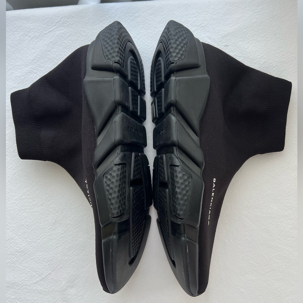 BALENCIAGA Speed Knit Sock Trainer Sneakers in Black Size 11 New - Picture 6 of 16